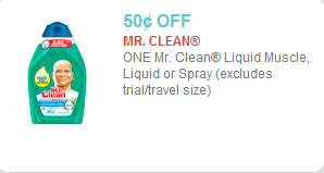 Mr Clean Coupon