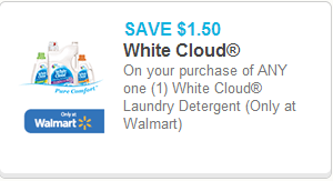 White Cloud Detergent Coupon