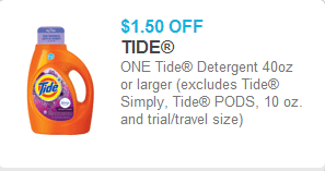 Tide Detergent Coupon