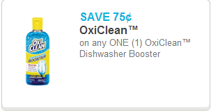 Oxi-Clean Diswashing Detergent Coupon