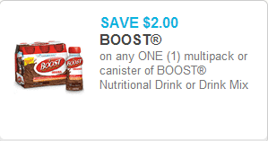 New High Dollar Coupon for Boost Shakes!