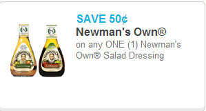 Newman's Own Salad Dressing Coupon