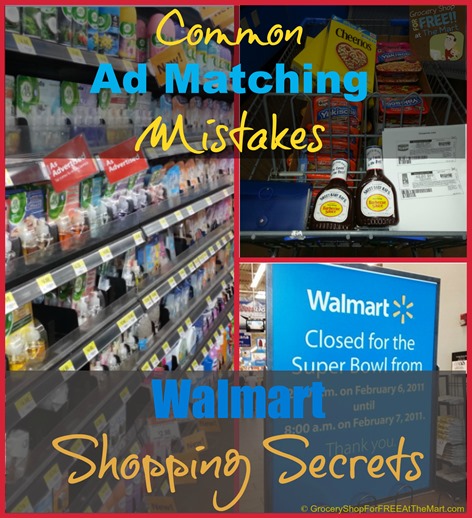 Common Ad Matching Mistakes Walmart Shopping Secrets