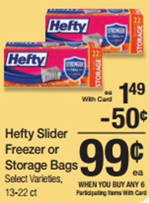 Hefty Slider Bags