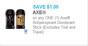 Axe Deodorant Coupon