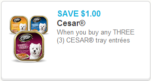 Cesar dog food Coupon