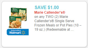 Marie Callender's Single Serve Frozen Meals coupon