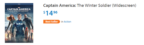 Save $5 on Captain America: The Winter Soldier on DVD or Blu-Ray!