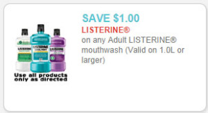 listerine antiseptic mouthwash coupon