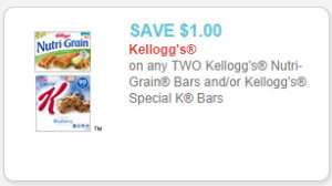 nutri-grain bars coupon