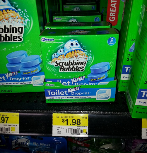 Scrubbing Bubbles Vanish Toilet Drop-Ins Just $0.98 At Walmart!