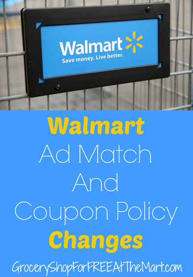 Walmart Ad Match and Coupon Policy Changes