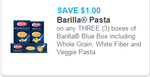 Barilla pasta Coupon