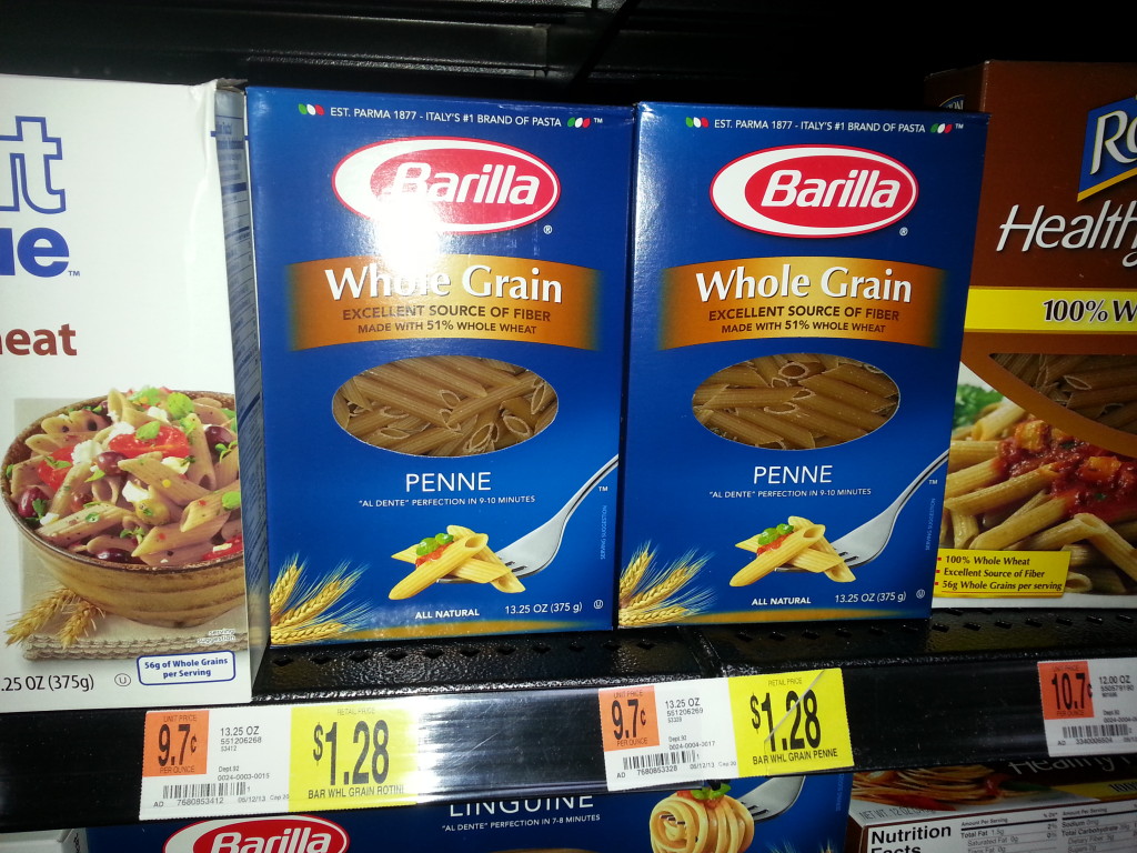 Barilla Whole Grain Pasta $0.9...