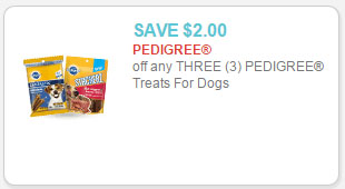 Pedigree Dog Treats as low as $2.31 at Walmart!