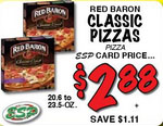 red baron pizza price match