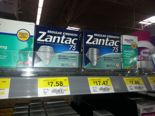 Zantac 75 for $4.08 at Walmart!