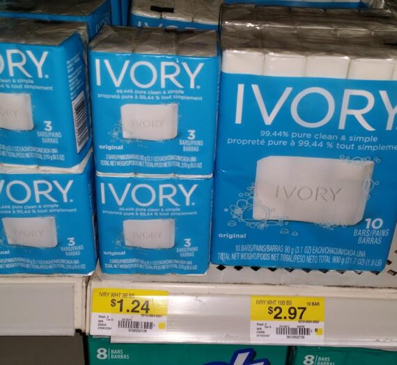 Ivory Body Wash Or Bar Soap 3pk Just $0.47 At Walmart!