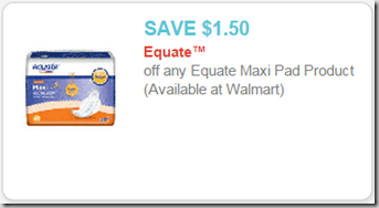 Equate Pads Just 47 At Walmart