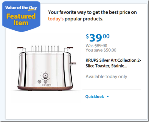 Walmart Value of the Day