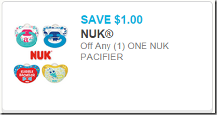 Nuk Pacifiers coupon