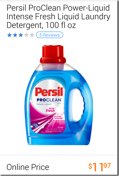 New High Dollar Coupon for Persil Detergent and Walmart Matchup!