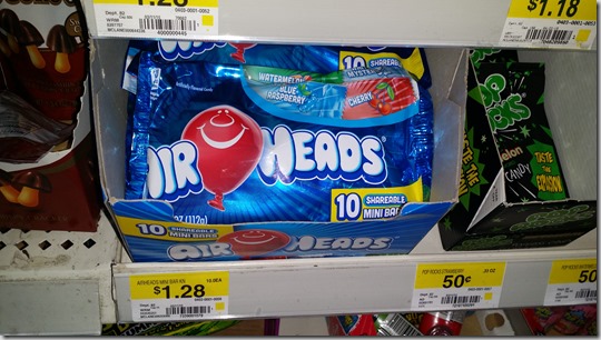 Airheads 10pks Just $.64 at Walmart!