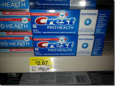 Crest Toothpaste as low as $2.17 at Walmart!