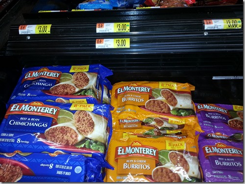 El Monterey Burritos Just $.67 at Walmart!