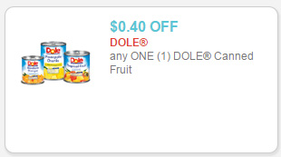 dole canned fruit coupon