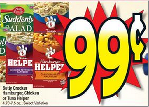 Walmart Price Match deal: Hamburger Helper Just $.41 a Box and a FREE Pound of Hamburger Meat!
