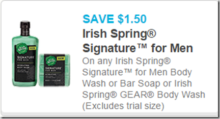 Walmart Price Match Deal: Irish Spring GEAR Body Wash Just $.50!