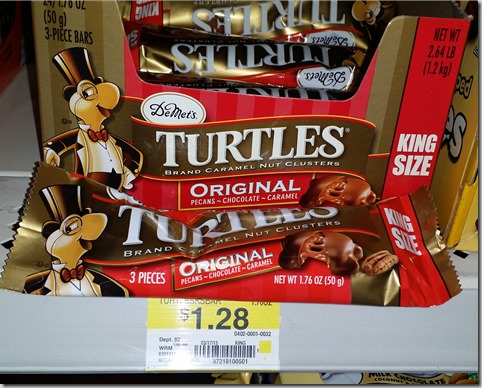 Turtles King Size Bars are $.78 at Walmart!