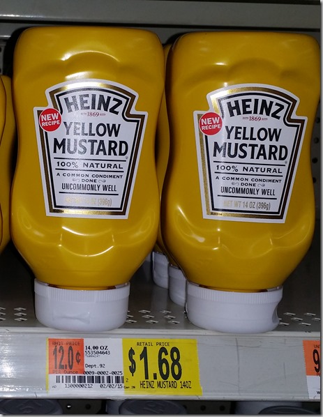 Save a Buck on Heinz Ketchup and Mustard at Walmart!