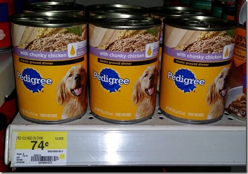 Pedigree Dog Food Starting at $.58 at Walmart!