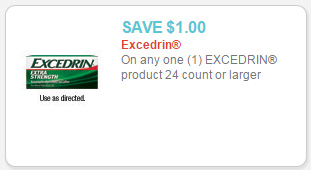 Excedrin as low as $2.34 at Walmart!