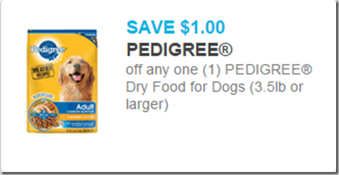 Pedigree Dog Food Starting at $.58 at Walmart!