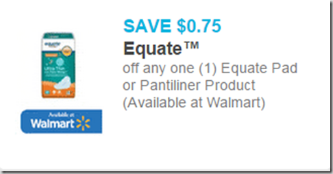 Equate Pads Just $1.22 at Walmart!