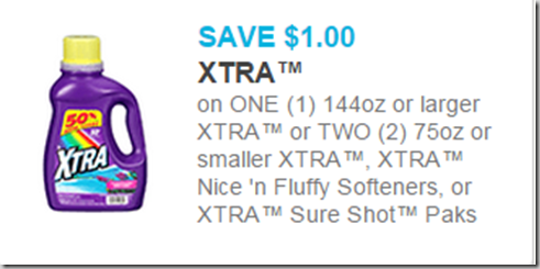 Walmart Price Match Deal:Xtra Detergent Just $1.00!
