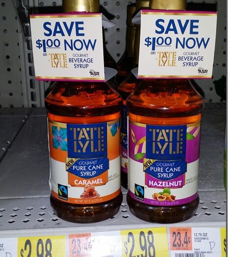 Tate & Lyle Beverage Syrup Just $.98 at Walmart!