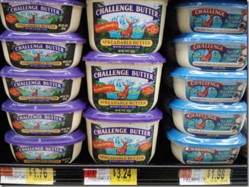 Challenge Butter and Cream Cheese for Under a Buck at Walmart!