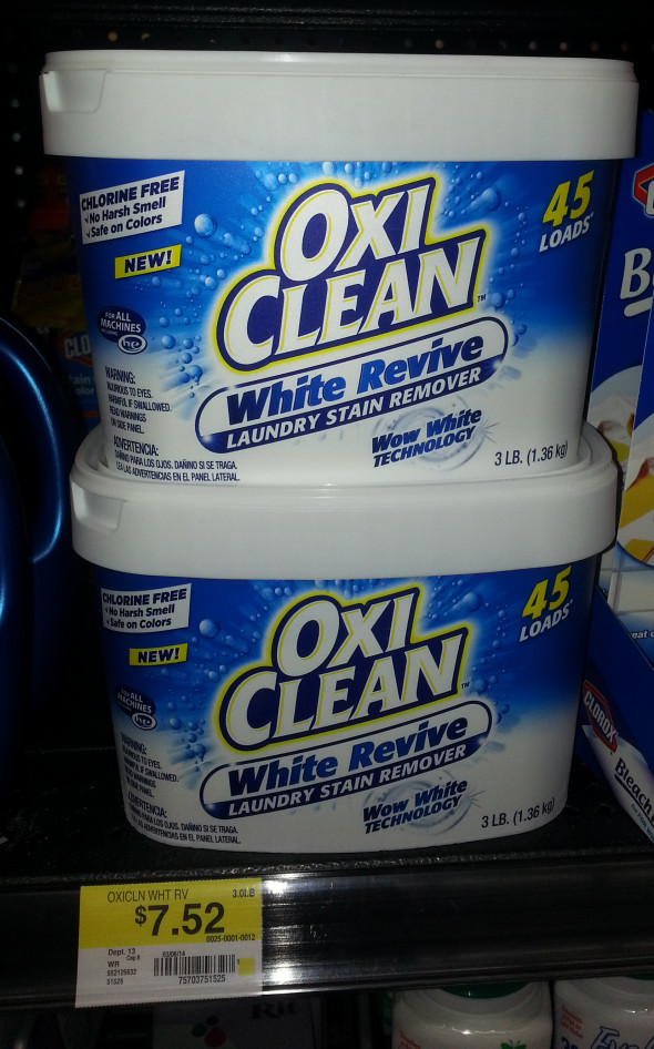 OxiClean White Revive Stain Remover Just $6.02 at Walmart! 