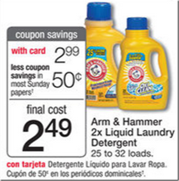 Walmart Price Match Deal: Arm & Hammer Laundry Detergent Just $2.49!