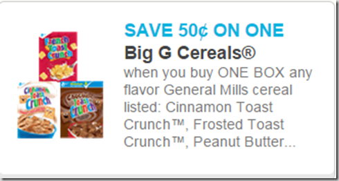 Cheerios and Cinnamon Toast Crunch Cereal Just $.88 at Walmart or Kroger!