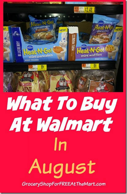 What to Buy at Walmart in August!