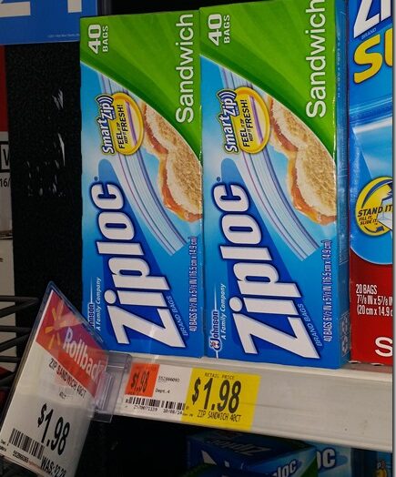 Ziploc Bags Just $0.98 At Walmart!