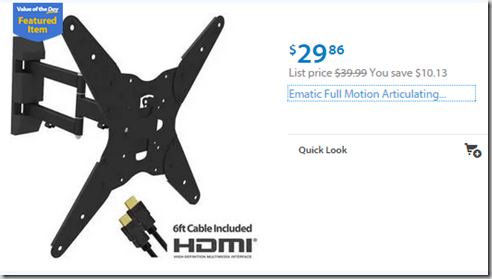 Walmart Value of the Day: RCA Tablet for $44.99 or Ematic TV Mount Kit for $29.86!