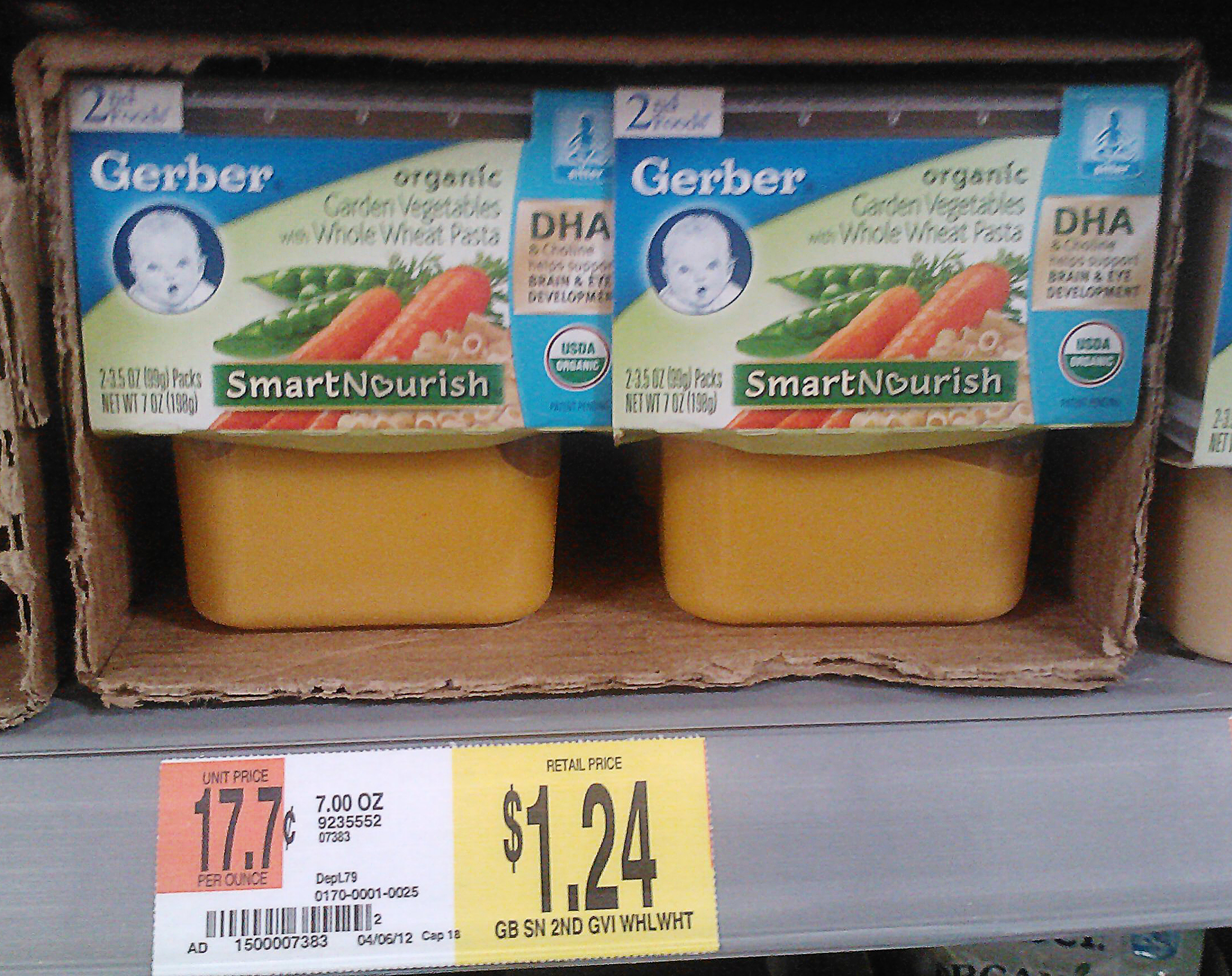 Gerber 2nd Foods Baby Food Just $1.05 at Walmart!