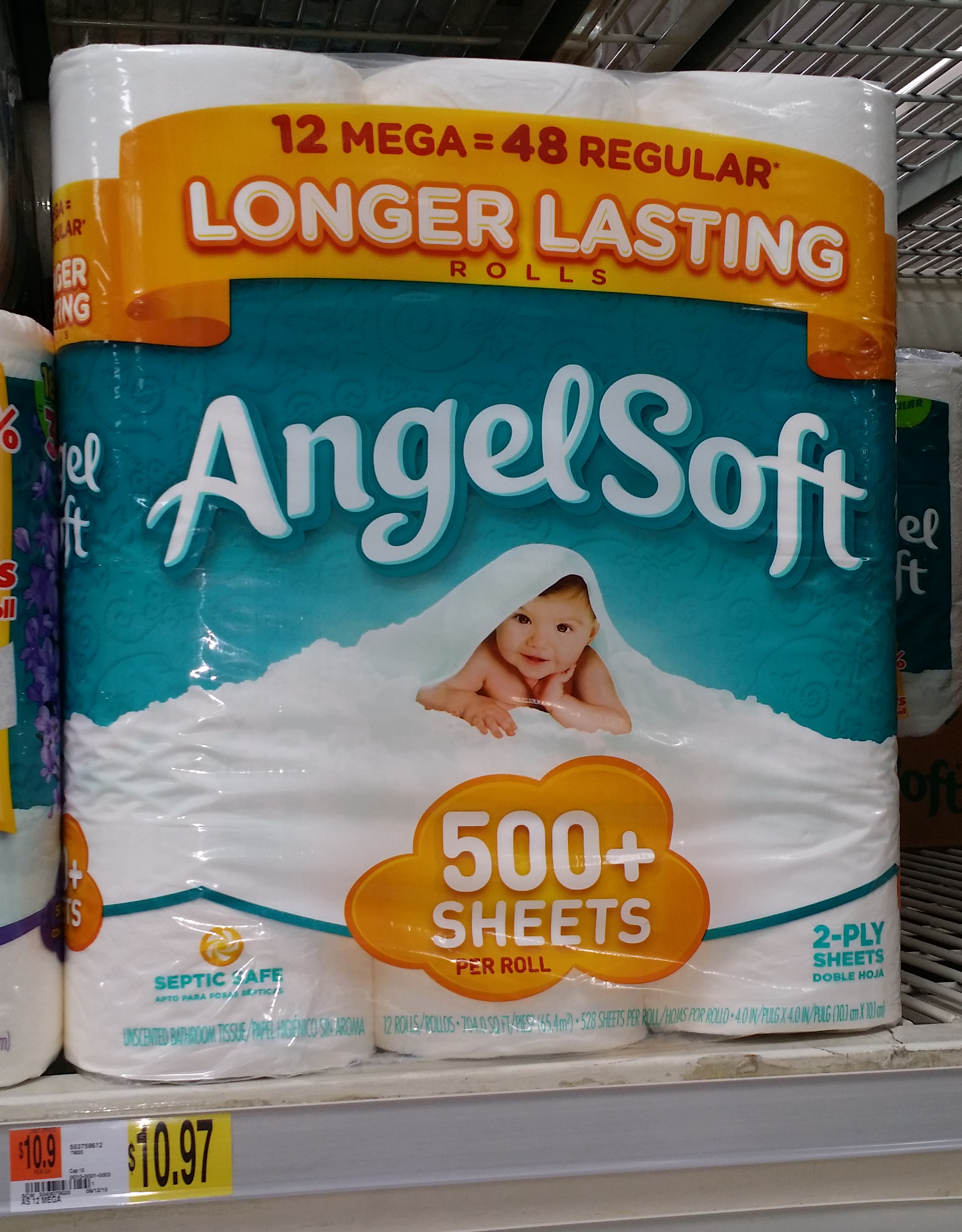 Angel Soft Bath Tissue Just $9.97 at Walmart!