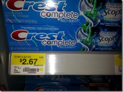 Crest Complete Toothpaste Just $1.92 at Walmart!